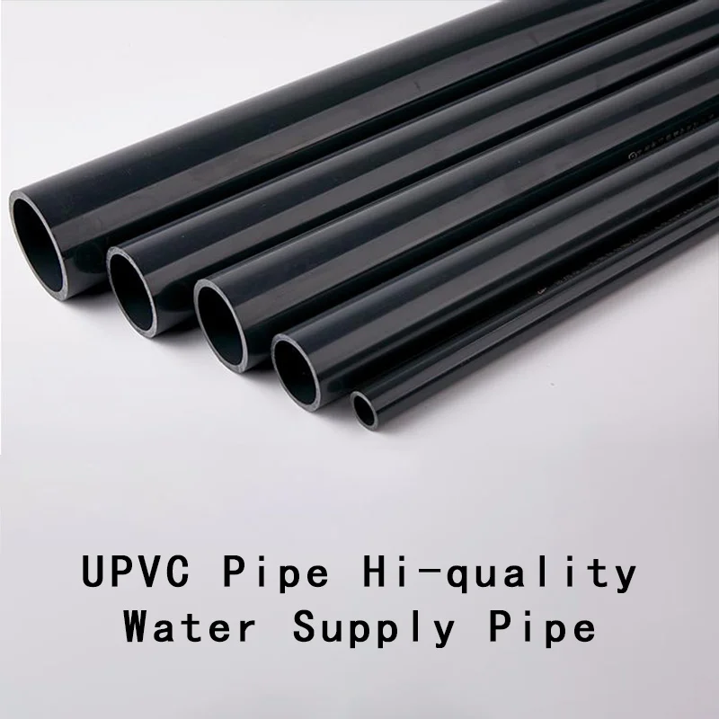 UPVC Pipe Hi-quality Water Supply Pipe Irrigation Fish Tank PVC Pipe Aquarium Drainpipe Water Tube 2 Pcs (50cm)