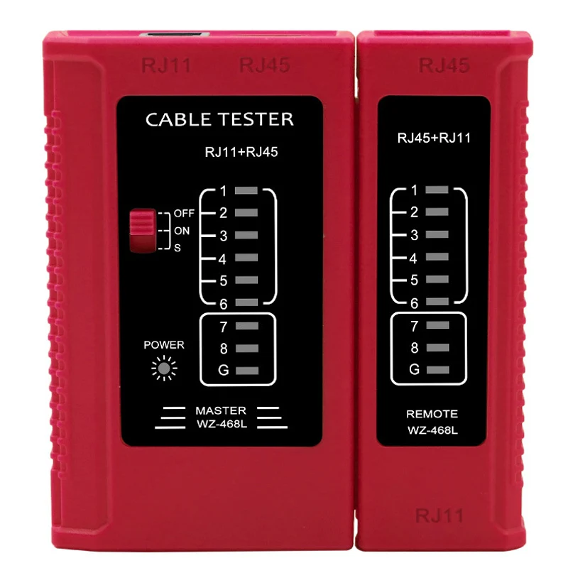Cavo RJ45 professionale Lan tester Network Cable Meter RJ45 RJ11 RJ12 CAT5 CAT6 UTP LAN Cable PC strumenti di misurazione della rete