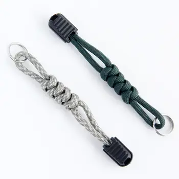 2件 QingGear 手工尼龍繩鑰匙圈戰術刀掛繩拉鍊頭戶外露營 6 最佳銷售 掛繩刀 - №1