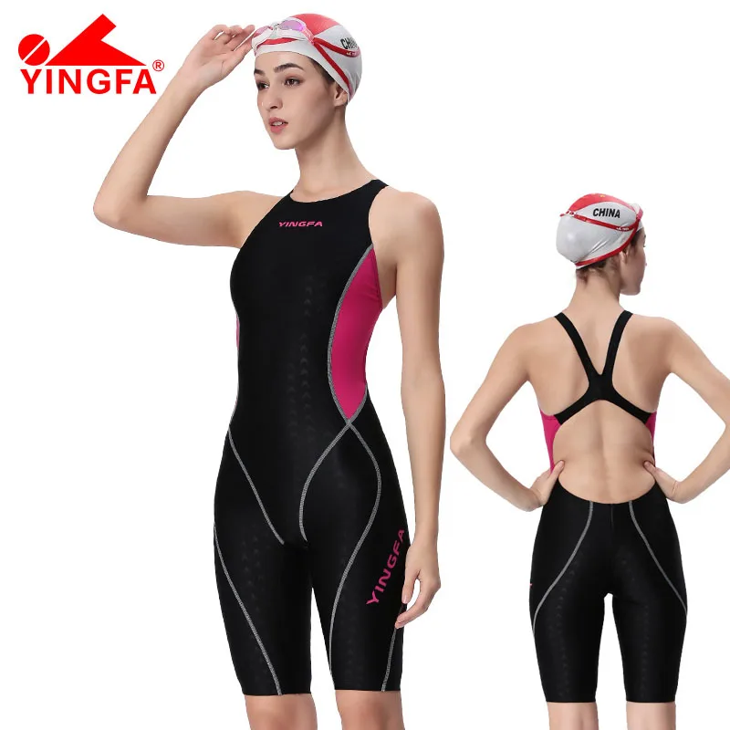 Yingfa 953 New Professional Women Swimsuit One Piece Sharkskin Swimwear Racing Competition Tights Girl Bathing Suit Plus Size