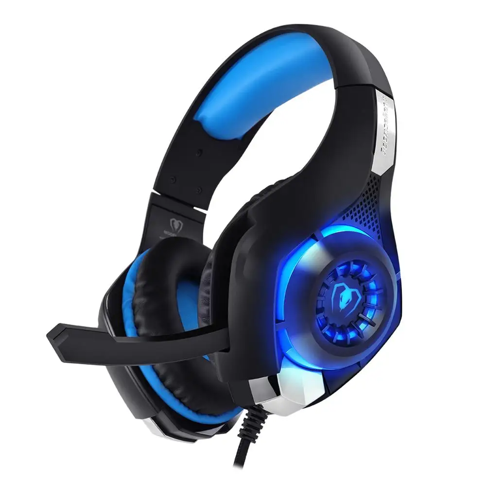 Beexcellent GM-1 PS4 Gaming Headphones Surround Stereo Wired PC Gamer Gaming Headset With Mic LED Lights For XBox One/Laptop