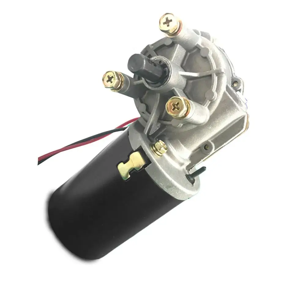 DC12V/24V 60W Worm Gearbox Motor 90-360rpm Garage Door Rolling Gate High Torque Reducing Motor