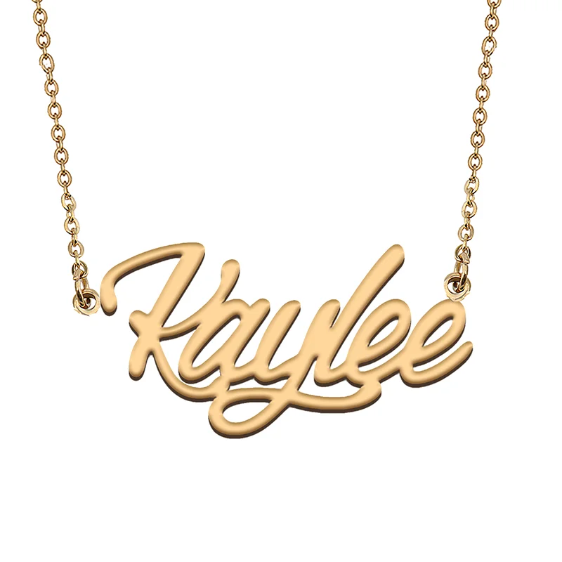 

Kaylee Custom Name Necklace Customized Pendant Choker Personalized Jewelry Gift for Women Girls Friend Christmas Present