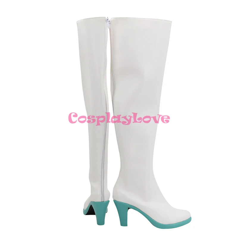 BNA Nazuna Hiwatashi Beast White Shoes Cosplay Long Boots Custom Made For Halloween Christmas CosplayLove