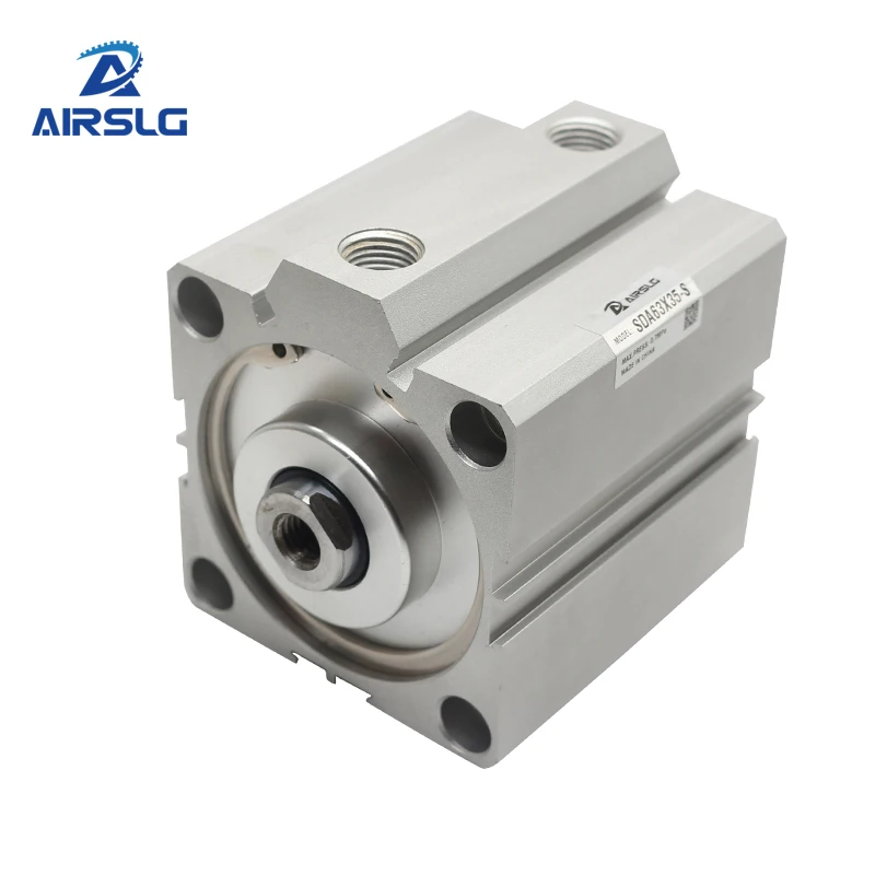 SDA 25mm pneumatic double acting piston cylinder compact pneumatic cylinder stroke 5-100mm SDA25 SDA25-25 double air cylinder