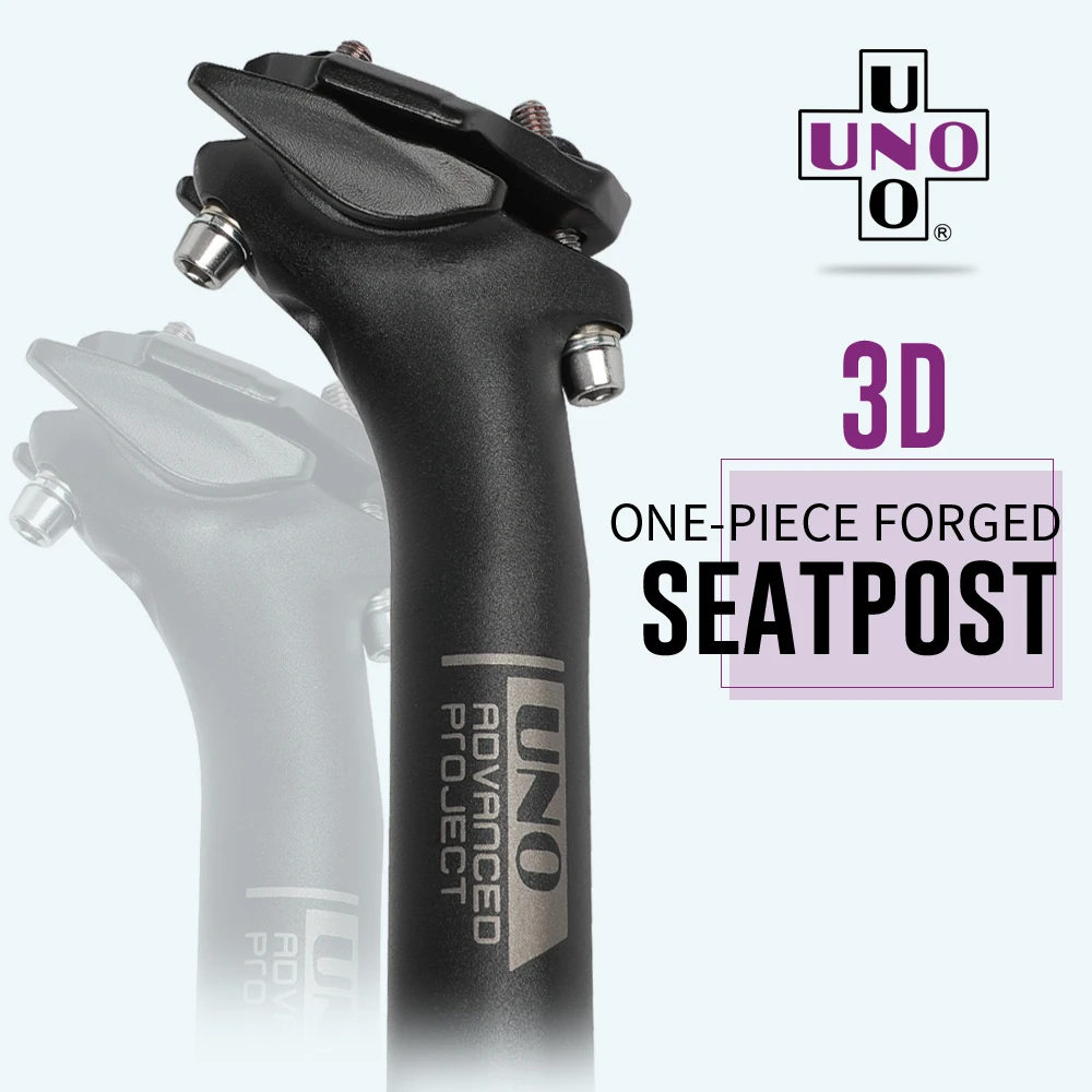 UNO Seat Post Bicycl Seatpost 27.2/30.9/31.6mm Bicycle Seat Tube 350mm Aluminum Seatpost Offset 17mm Bicycle Pieces