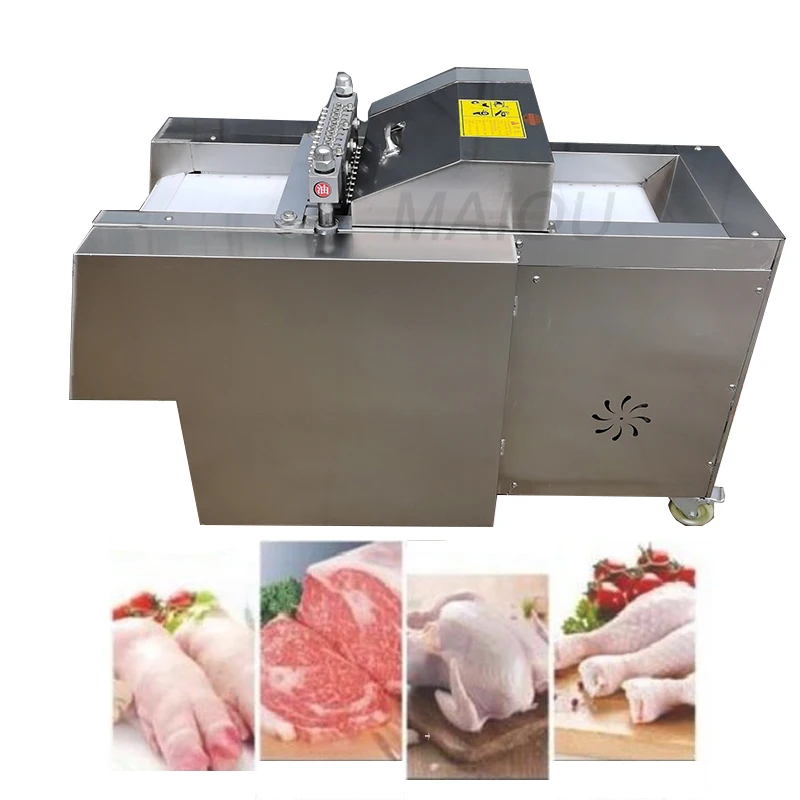 

Commerical Electric Fresh Meat Freezen Steak Chicken Pork Chop Cube Cutting Cutter Machine For Meat Processing