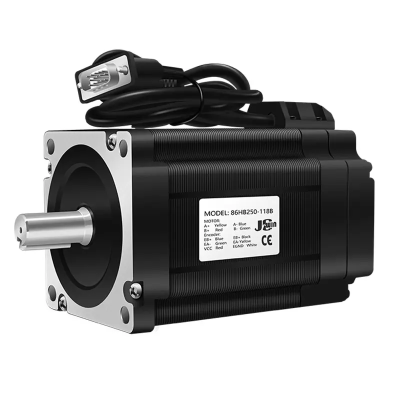 Nema34 Hybird Servo Motor Kit:4.5N 8.5N 12N 86 DC Closed Loop Motor + Servo Driver HBS860H + 3M Encoder Cable +Power Supply 400W