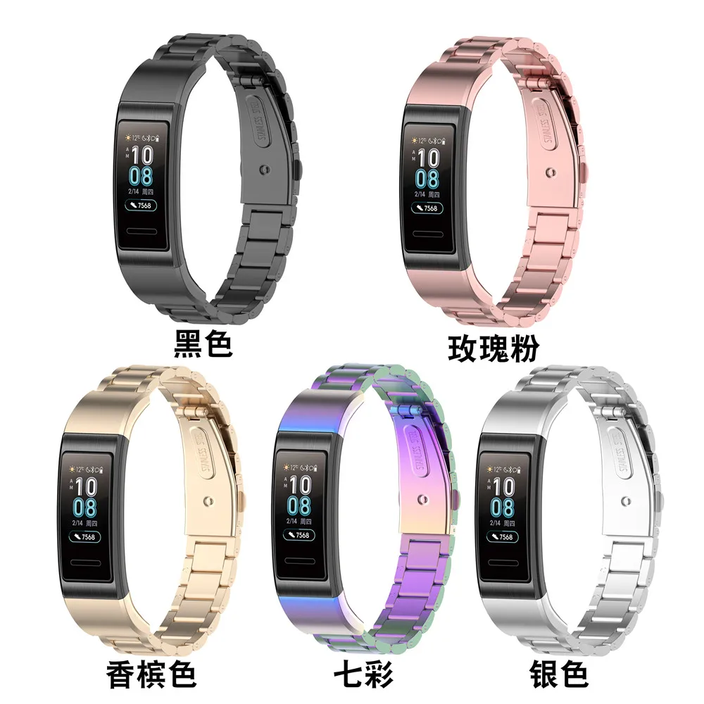 

Stainless Metal Wrist Strap For Huawei band 3 / band 3 pro Smartwatch Wristband Sport Bracelet For Huawei band 4 pro TER-B29 B09