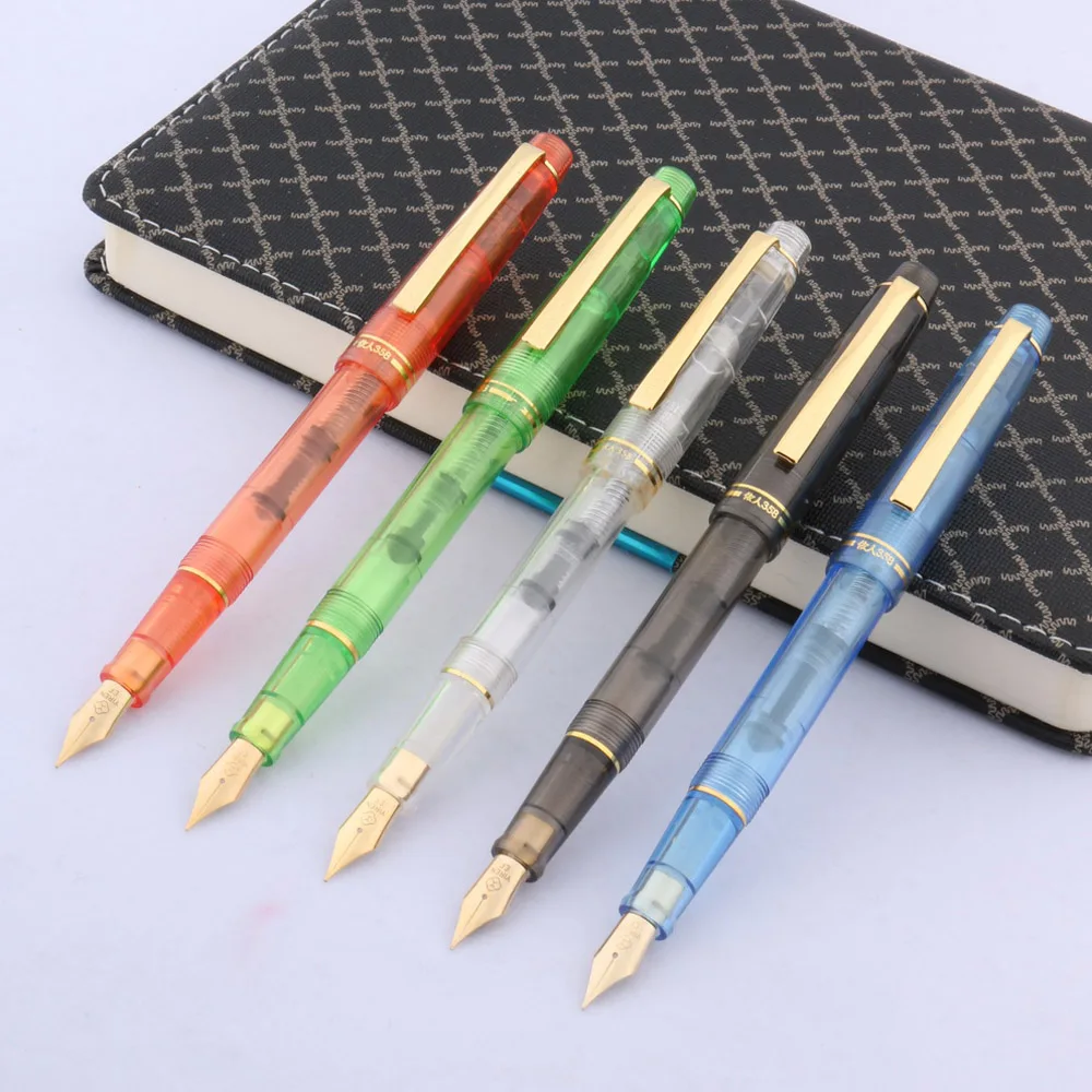 1 Pc High Quality Posture Correction Plastic Fashion Colorful Rotation EF Nib Fountain Pen
