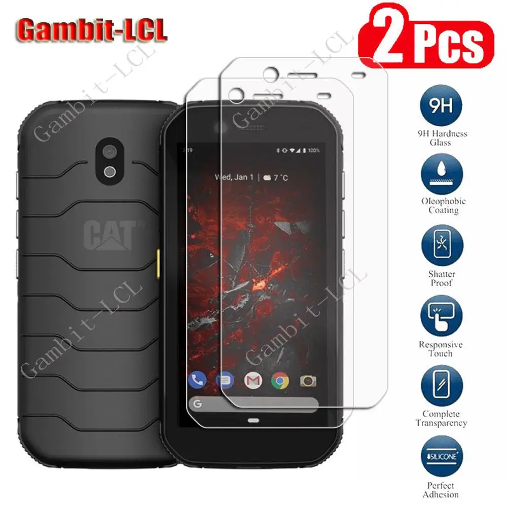 2Pcs Original 9H Protective Tempered Glass For Caterpillar Cat S42 (S32) 5.5