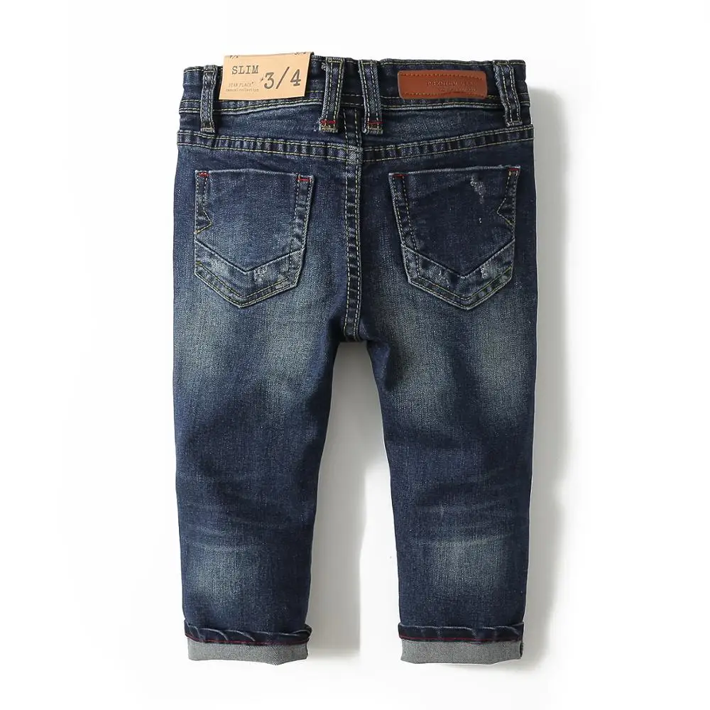 Chumhey 0-8T Spring Kids Jeans Low-Rise Jeans Children Pants Baby Boys Girls Denim Trousers Infant Clothing broken hole Clothes