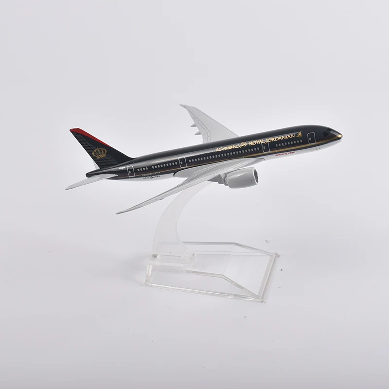 JASON TUTU 16cm ROYAL JORDANIAN Boeing 787 Airplane Model Plane Model Aircraft Diecast Metal 1/400 Scale Planes Dropshipping