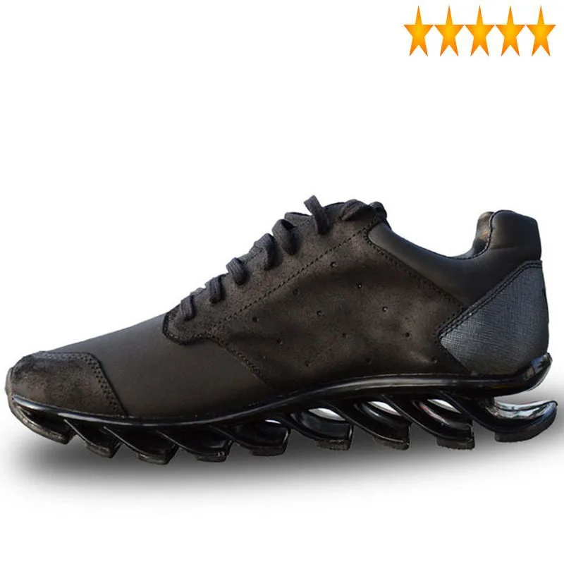 

Punk Comfortable Top Genuine Quality Cow Leather Lace Up Mens Casual Shoes Male Sapato Masculino Couro Plus Size Black