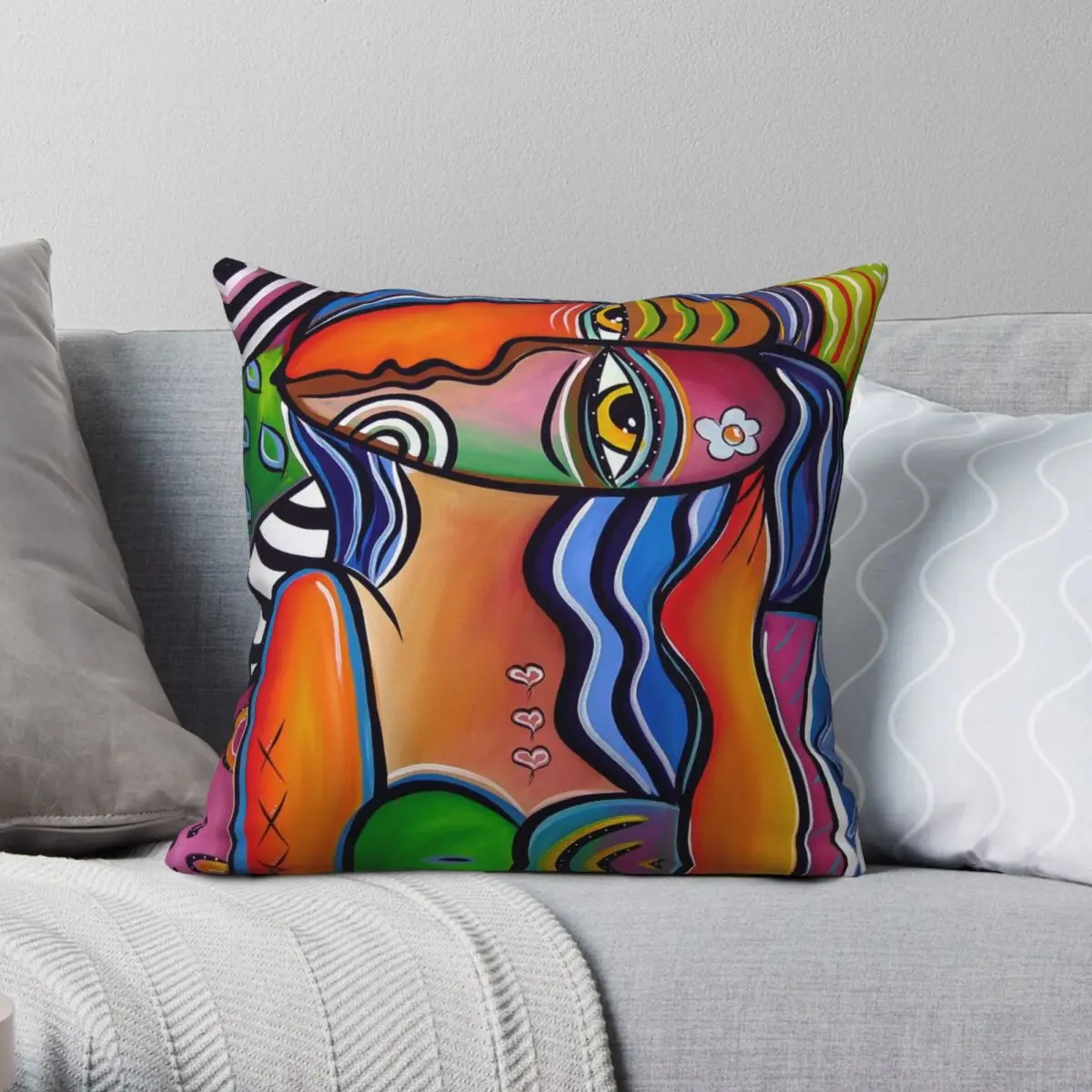 Pablo Picasso Square Pillowcase Polyester Linen Velvet Printed Zip Decor Home Cushion Cover 18