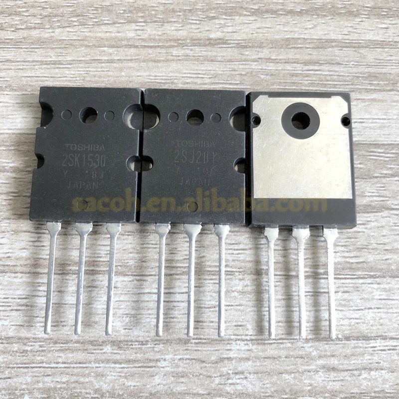 1Pairs 2SK1530 + 2SJ201 TO-3PL 12A 200V Silicon N-channel + P-channel MOSFET