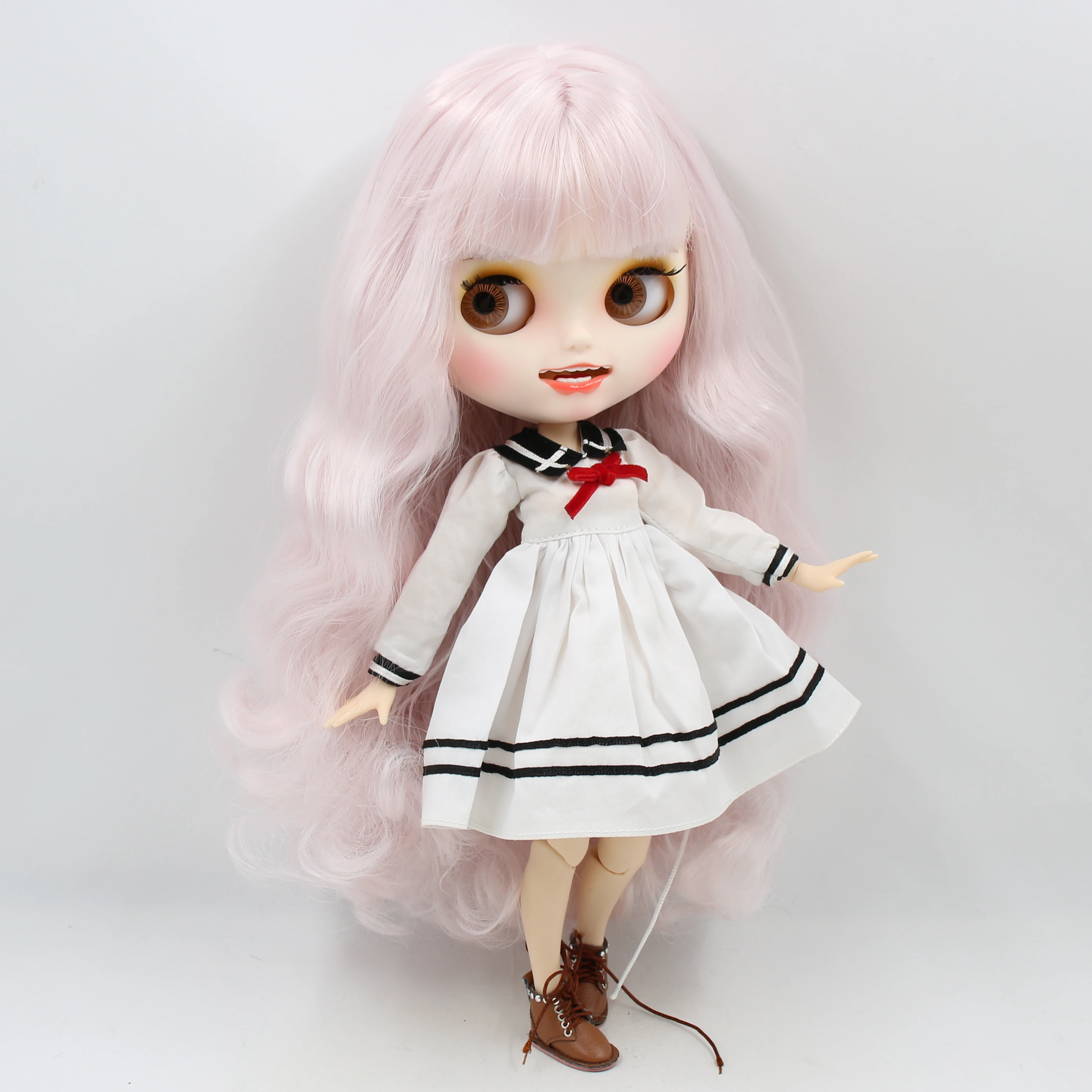 ICY factory blyth doll joint body bjd custom doll with clothes shoes matte face with teeth on sale 1/6 30cm