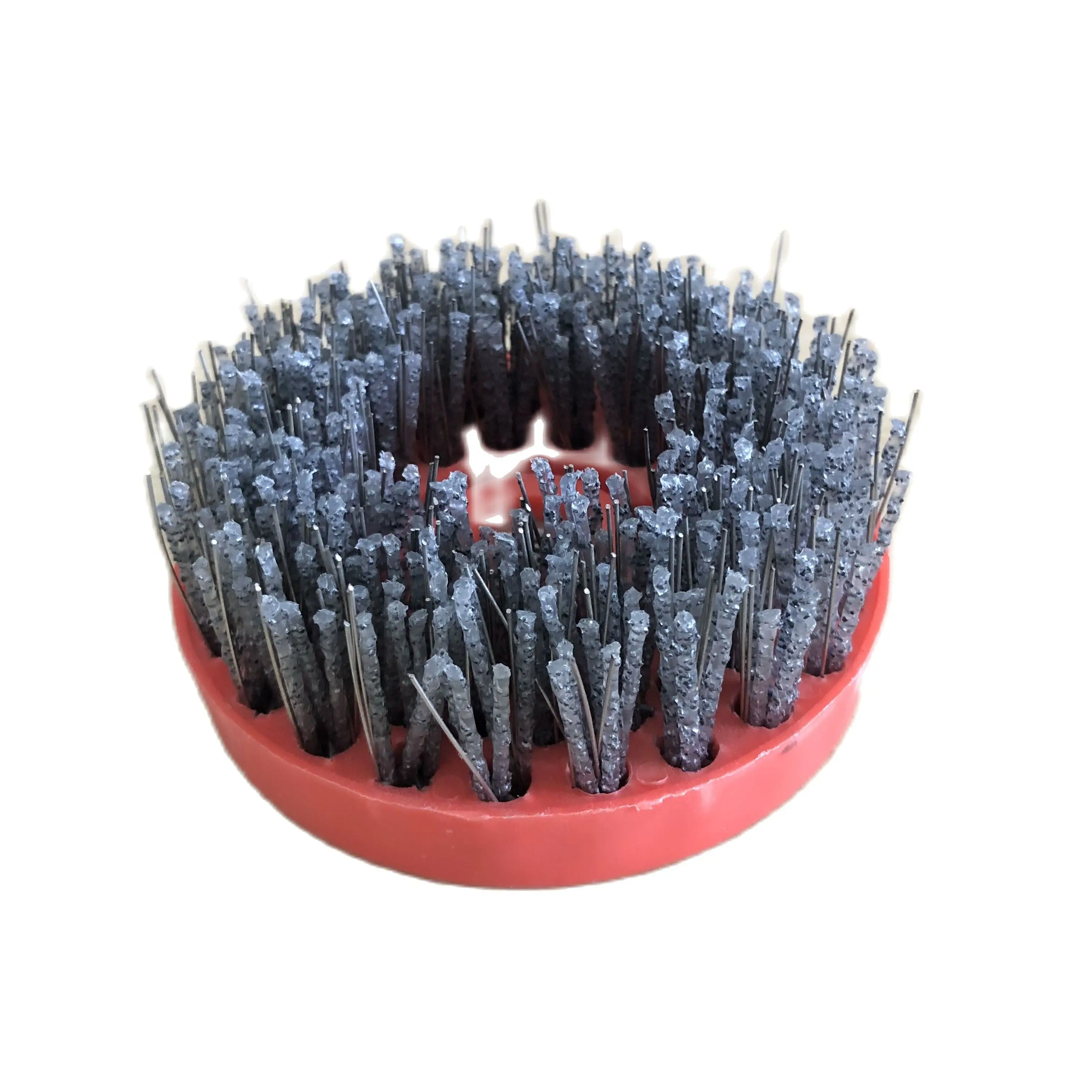 4inch Round Antique Abrasive Brush Compound Brush Stone Polishing Brush For Granite Marble Stone Finishing Cleaning And Grinding