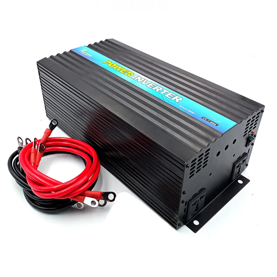 CE&ROHS approved ,dc 24vto ac 100v-120v/220v-240v 4000w/4kw ,peak 8000w pure sine wave  solar inverter,built in 20A charger