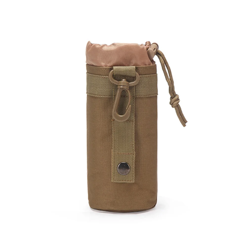 Hunting Water Bottle Bag Molle System Kettle Pouch Holder Hiking Cycling Bottle Bag Drawstring Pouch Bag For Tactical Backpack