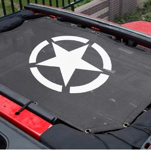 Durable Polyester Mesh Shadow Superior Lid, Reinforced UV Sun Protection, Jeep Wrangler Accessories, 2 Doors, 4 Doors, JK, JKU, 2007-2018 10 Main Sales Jeep Wrangler Capout - №10