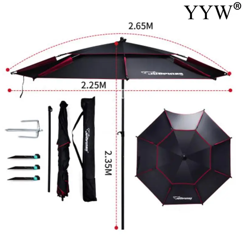 

Umbrella Fishing 2m-2.6m 360 Outdoor Protable Umbrella Fold Sun Protection Anti UV Sunshade Umbrella Waterproof Awning Rain Huge