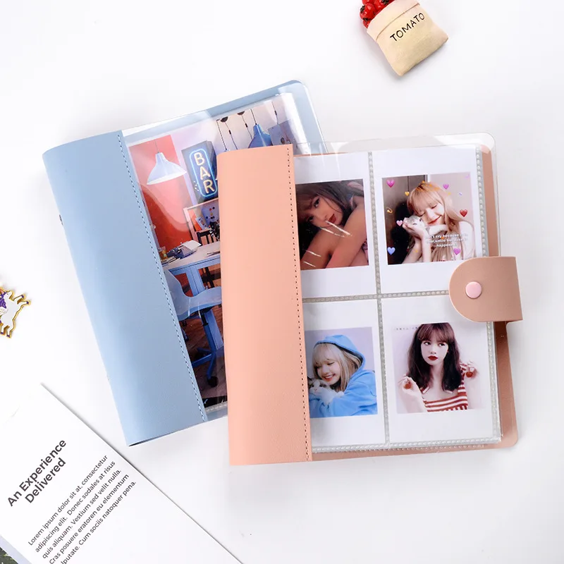 25 PP Inner Pages Portable Photo Album Spliced PU Leather Album for Mini Instax & Name Card 7s 8 25 50s Album de Photos