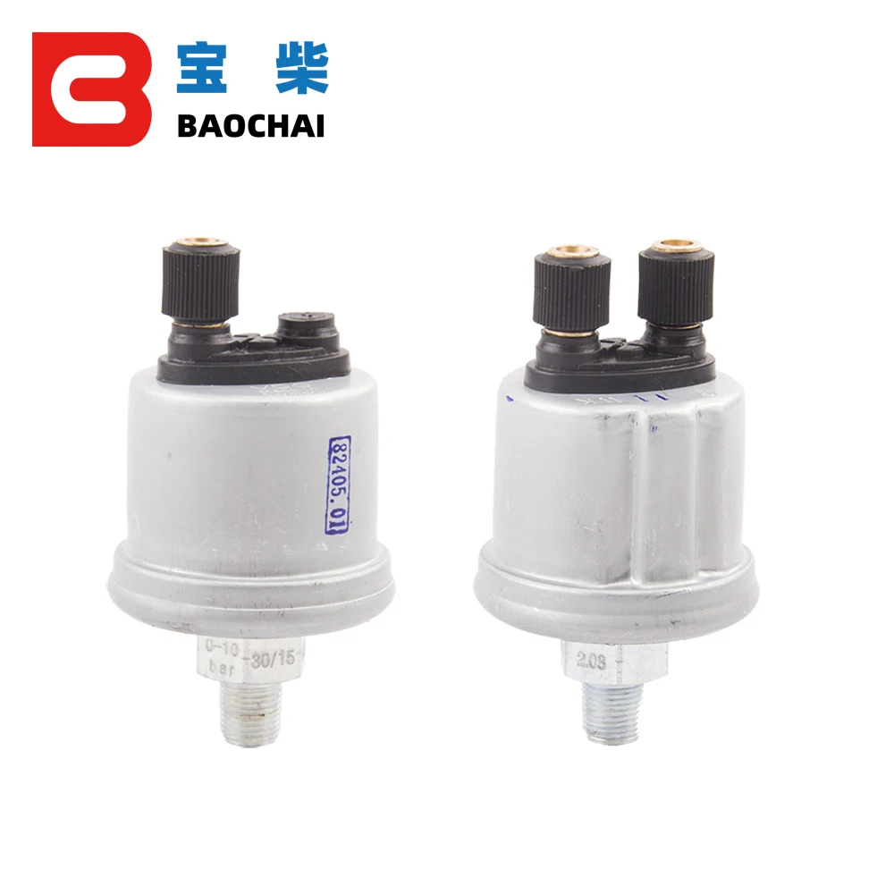 Imported 1/8NPT VDO Oil Pressure Sensor 0 to 10 Bars Diesel generator part plug Alarm pressure sensor 1/4NPT high quality