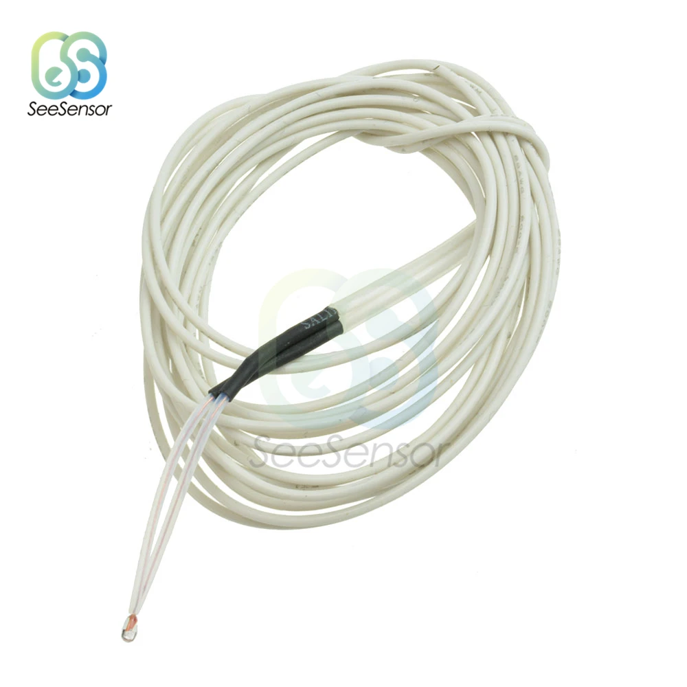 NTC Thermistor كابل سلكي ، مستشعر درجة الحرارة ، أجزاء طابعة ثلاثية الأبعاد ، سلك 1 متر ، ، 5 من من من من الأسلاك من NTC
