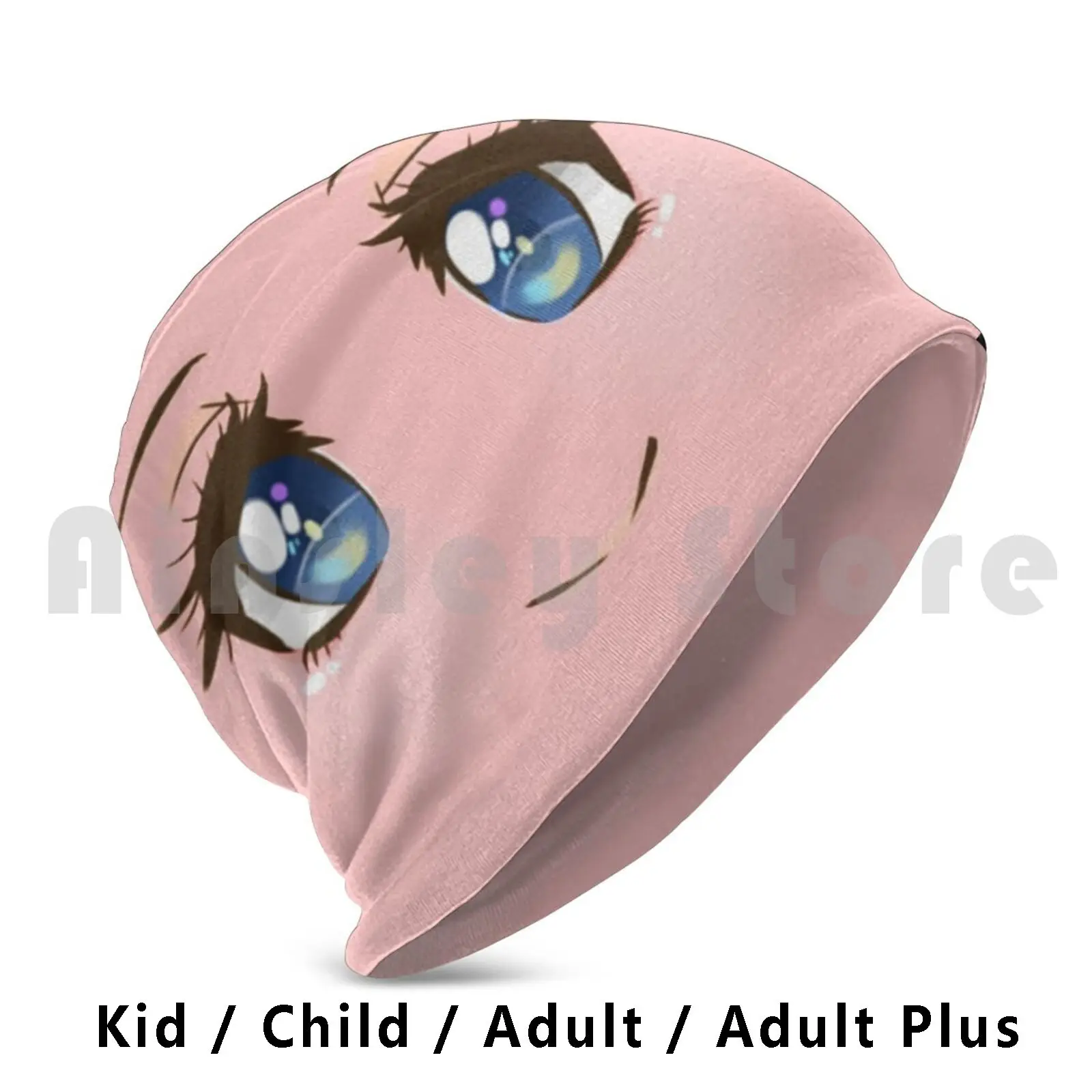 Anime Uwu Beanies Knit Hat Hip Hop Nime Manga Cartoon Cute Cool Japanese Japan Mouth Funny Anime Gaming