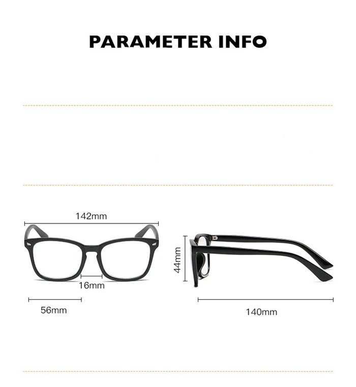 +1,0 +1,5 +2,0 +2,5 bis +4,0 Nieten, quadratisch, blaues Licht blockierende Weitsichtigkeitsbrille für ältere Menschen, Vintage-Hyperopiebrille – Detail 3