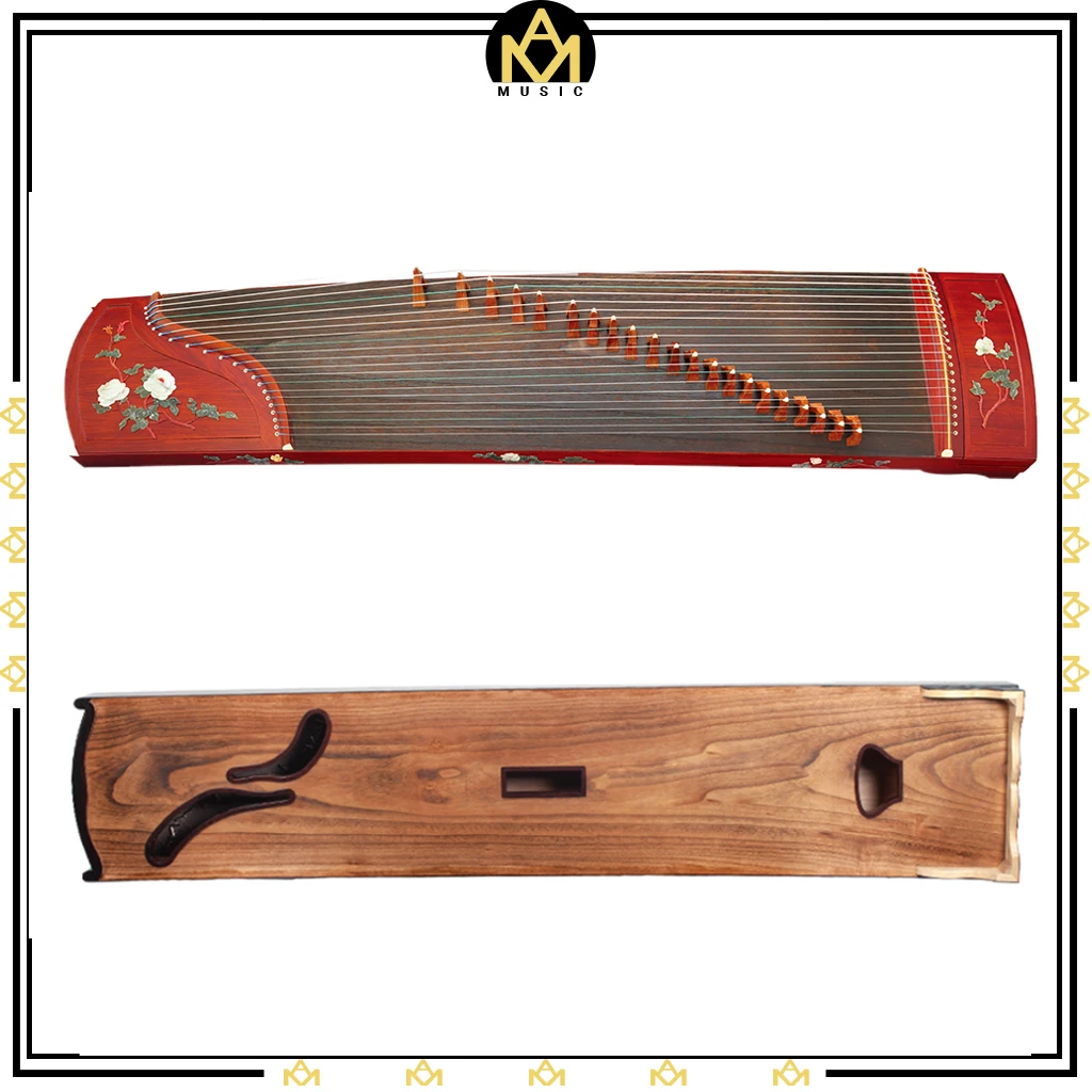 

Высококачественные китайские Музыкальные инструменты Guzheng Paulownia, деревянные музыкальные инструменты цитра, 21 цвет, набор струн Guzheng