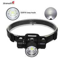 XHP50 LED Scuba Diving Headlight Torch Waterproof Underwater 100M Flashlight 18650 Battery Headlamp XHP50 Powerfull Head Light