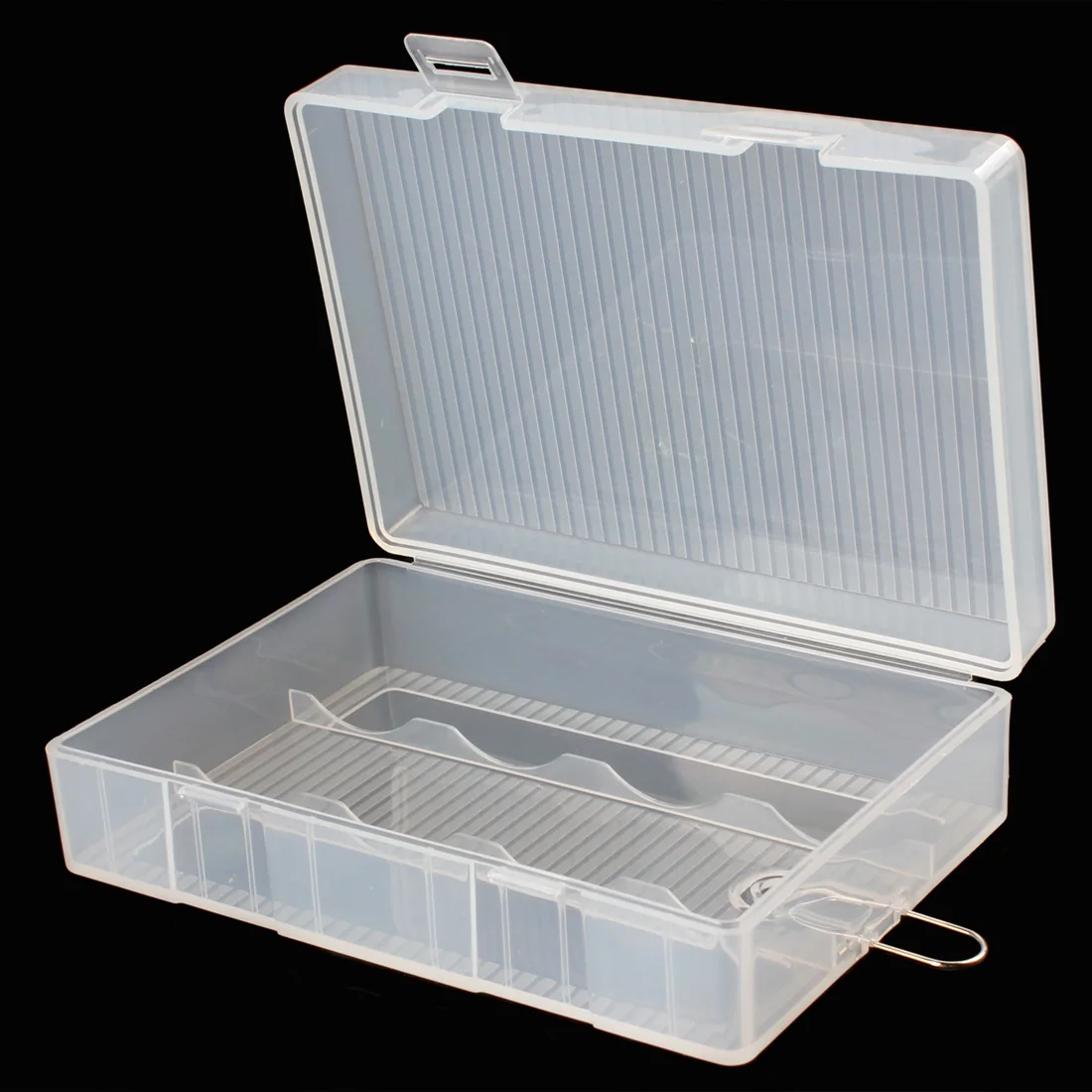 Portable Transparent Hard Plastic Case Holder Battery Storage Box Batteries Storage Case Fit for 2/4 x 26650 Battery