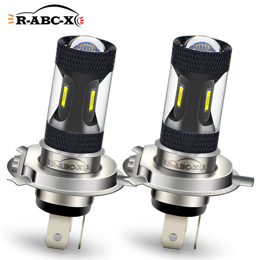 

RUIANDSION 2Pcs H4 P43T HS1 9003 HB2 2400Lm Fog Light Bulb Motorbike Moped Scooter Headlight 10V-32V 12V 24V White Yellowow