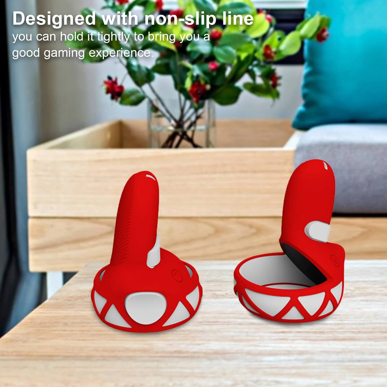 2021 VR اكسسوارات الغطاء الواقي ل كوة كويست 2 VR اللمس تحكم غطاء سيليكون الجلد مقبض قبضة ل كوة كويست 2