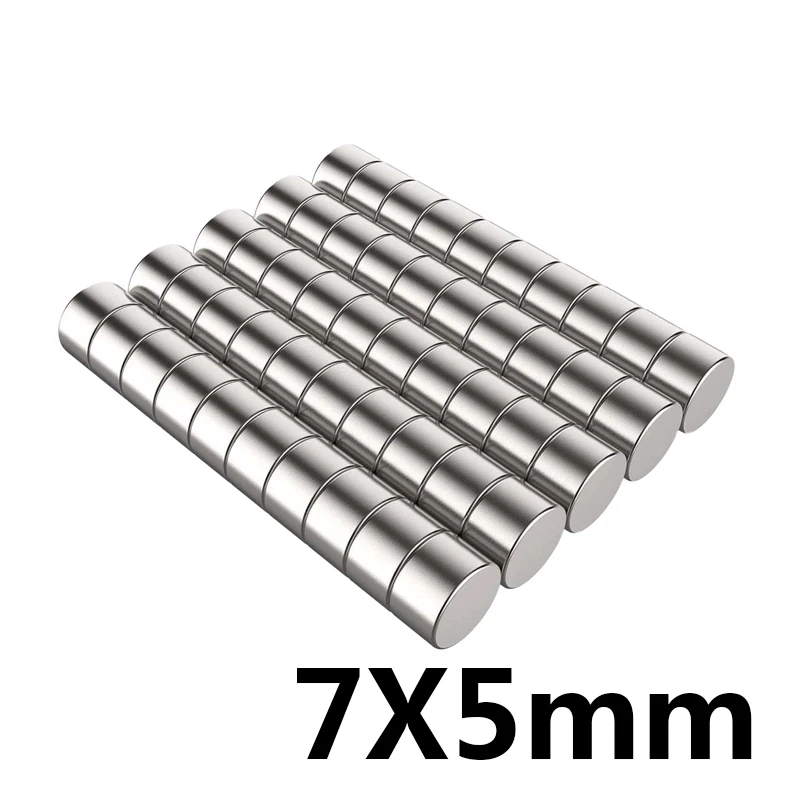 5/10/20 sztuk 7*5mm tarcza z magnesem neodymowym 7x5mm N35 NdFeB Dia 7x5 silne małe magnesy magnetyczne dla rzemiosła 7 mm x 5mm