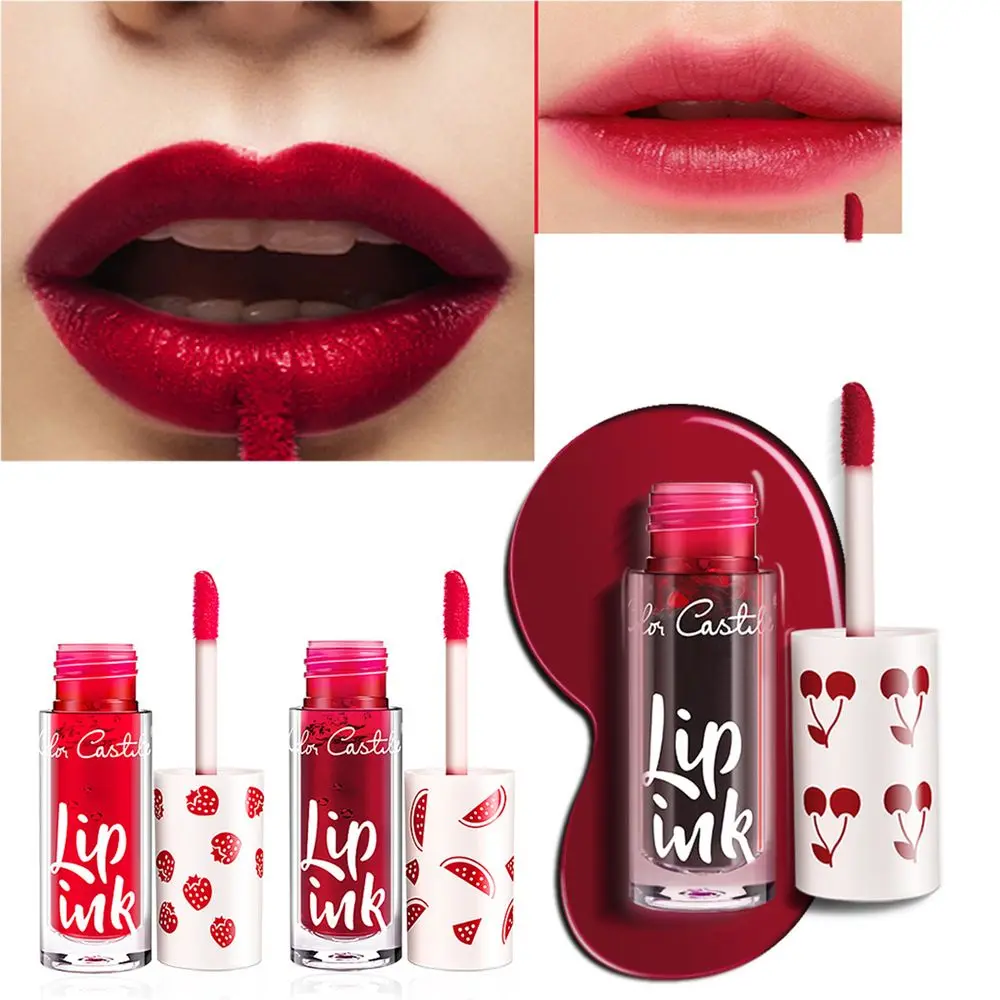 Hydraterende fruitgeur Waterdichte multifunctionele langdurige liptint Verven Rouge Vloeibare Blusher Lipgloss