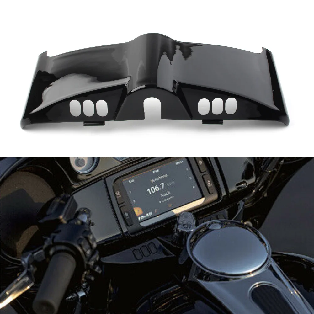 Gloss Black Motorbike Inner Fairing Cap Cover For Harley Touring Street Electra Glide 2014 2015 2016 2017 2018 ABS Plastic