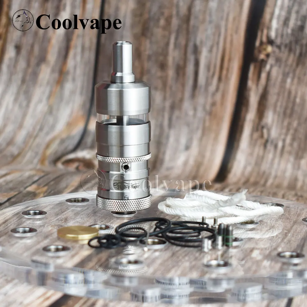 

Испаритель Wolf Coolvape Flash-e-Vapor V4, электронная сигарета, испаритель 23 мм, резервуар 4,5 мл, обслуживаемый, 316 SS, материал Flash-E-Vapor/FEV rta vs taifun rta