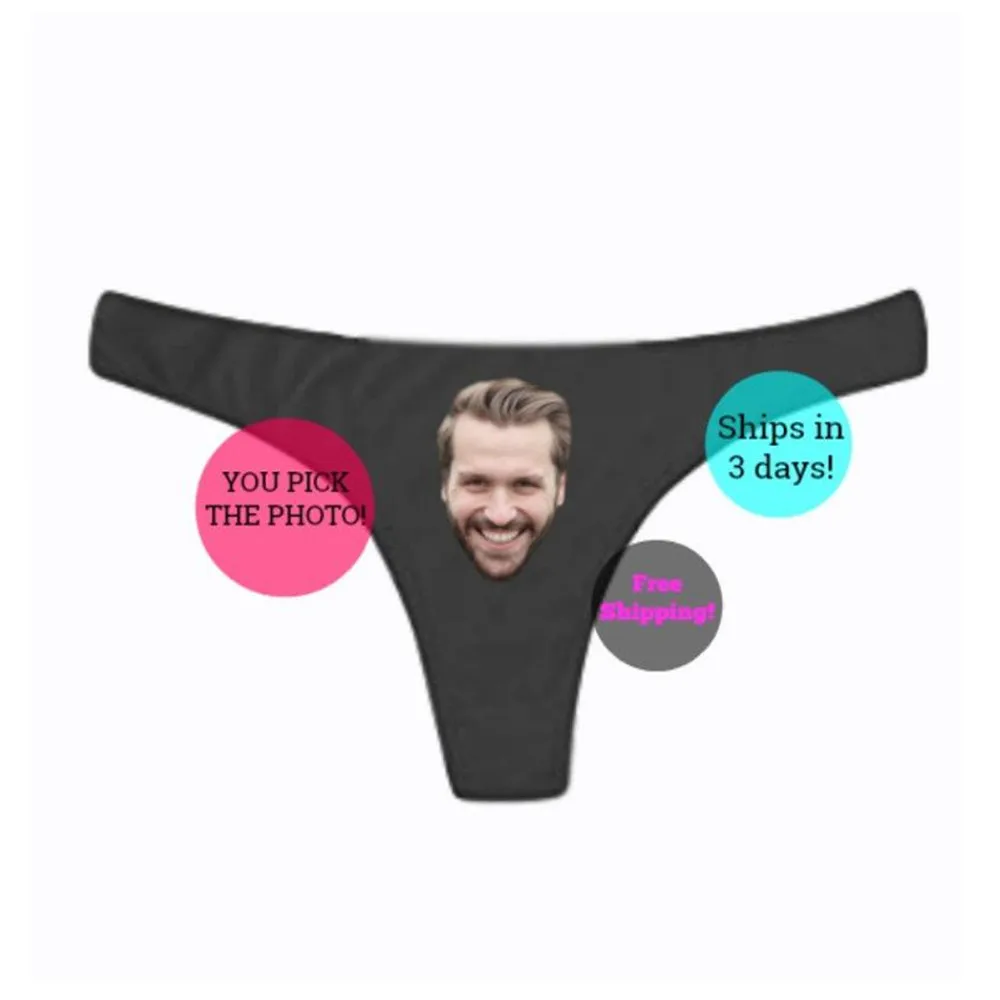 personalized panties for bride to be - bachelorette gift，custom funny valentines gift for her- funny Christmas gift man thong