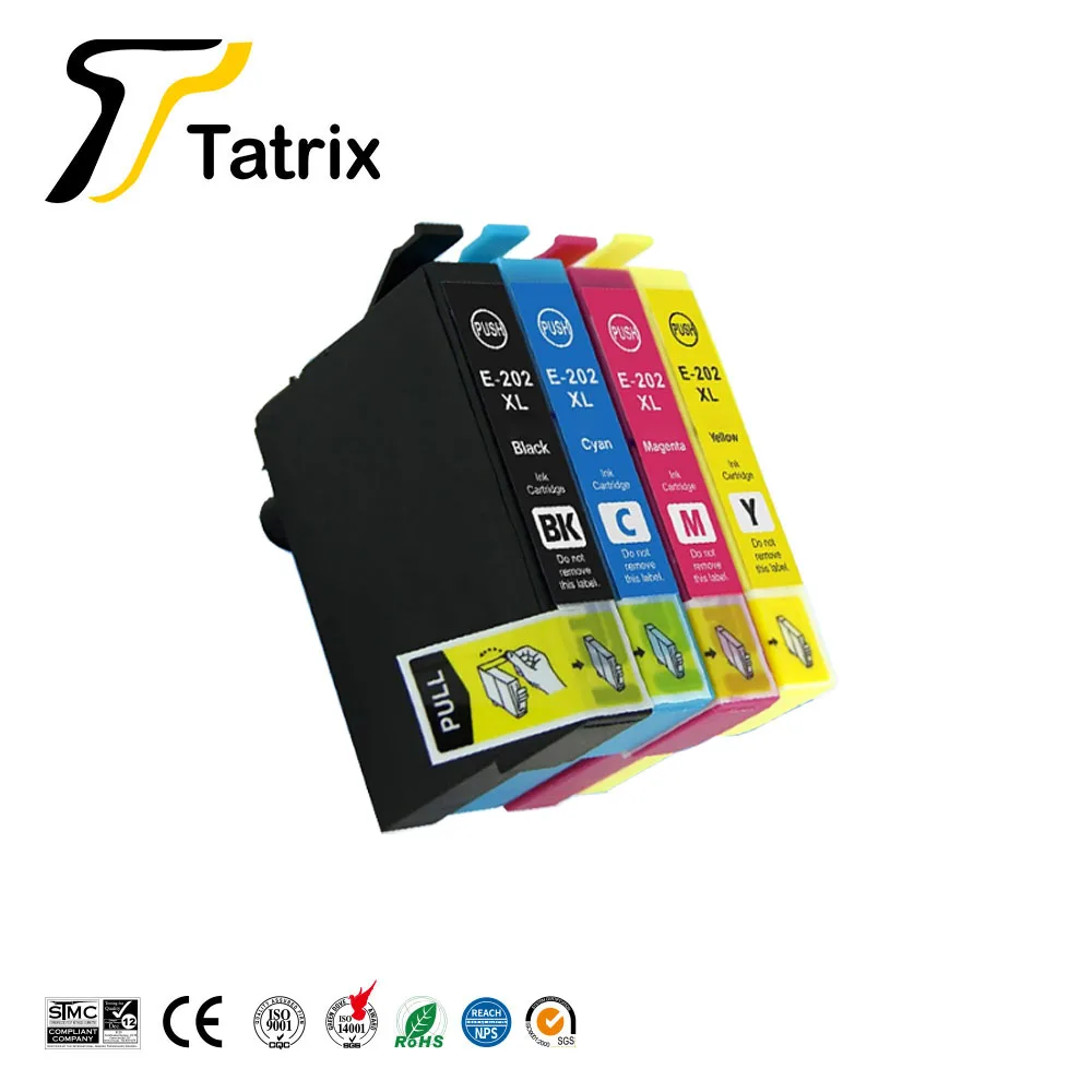 

Tatrix T202XL 202XL E-202 Compatible Printer Ink Cartridge for Epson Expression Home XP-5100 WorkForce WF-2860 Applicable to AU