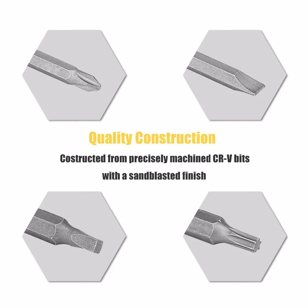 DEKO 46 in 1 Set di Cacciaviti A Croce/Intaglio Bit Con Magnetico Multi Tool Home Elettrodomestici Riparazione Kit Utensili A Mano
