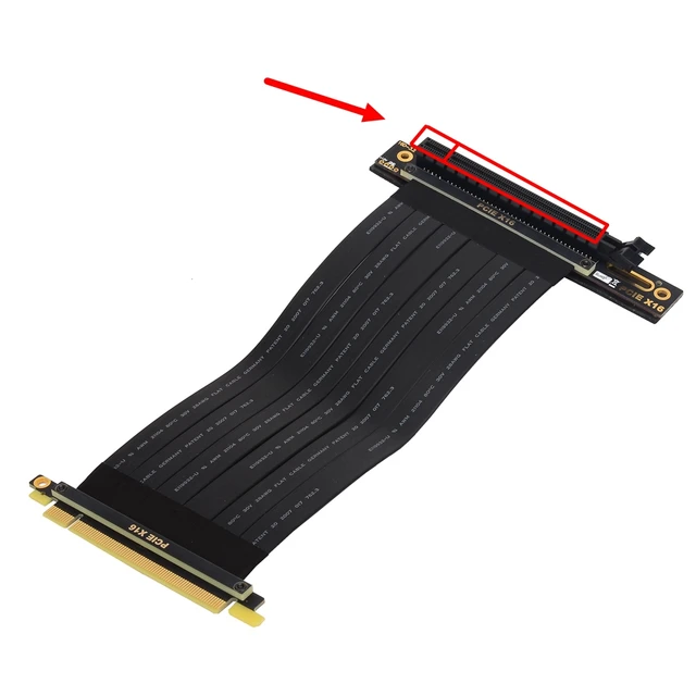 Pci express x16グラフィックカード延長ケーブル,直角,pcie 3.0 x16,rtx3060 - AliExpress