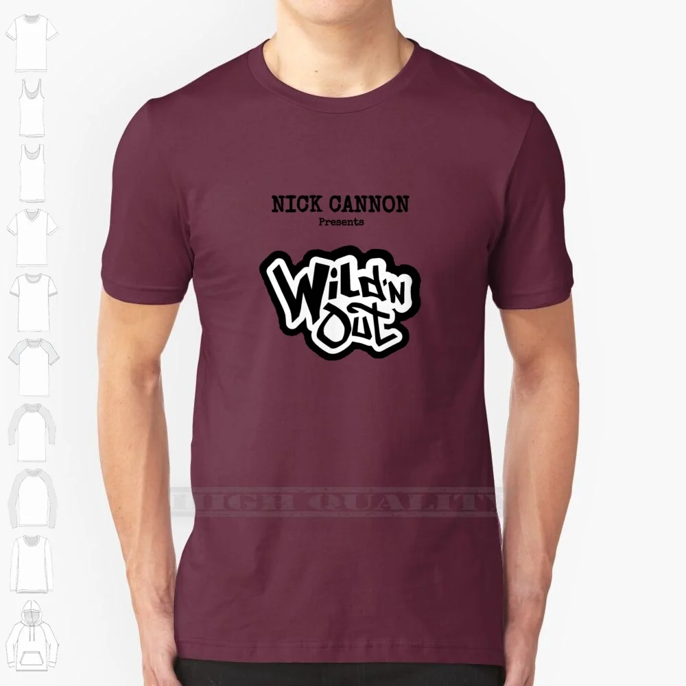 Wild N Out 100% Cotton T Shirt Wild N Out Nick Cannon Tee Short Sleeve Long Sleeve Gift