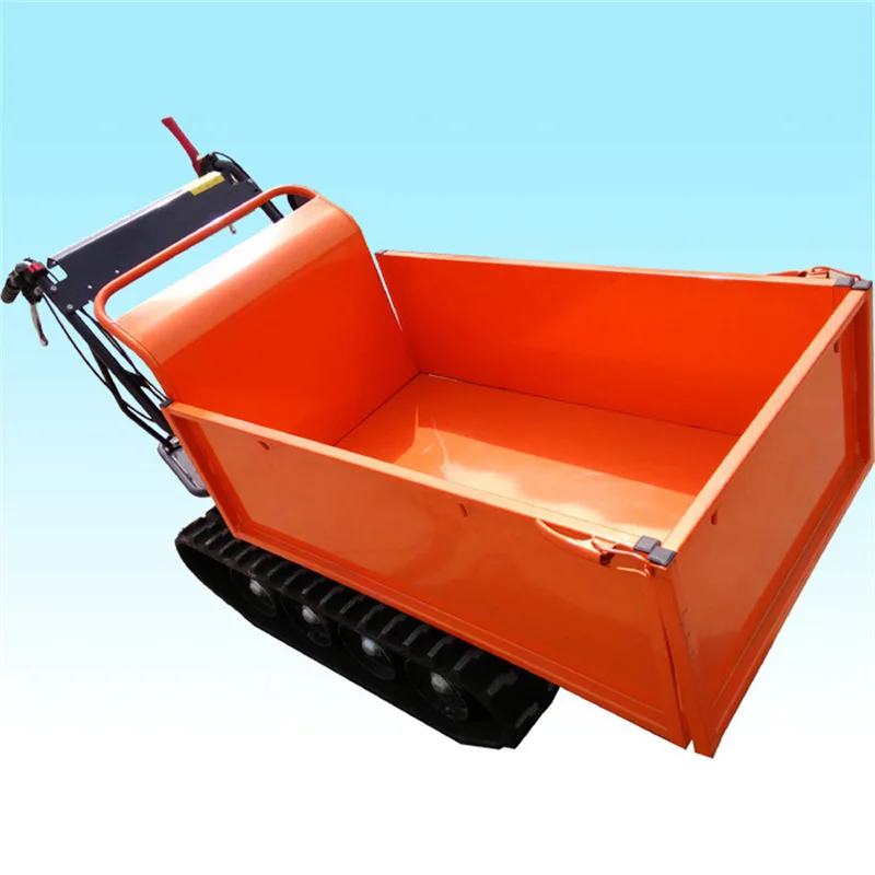 

Hot Sale Mini Crawler Dumper Truck Micro Tracked Trolley Transporter 6.5HP Cart Motorcycle Tipper