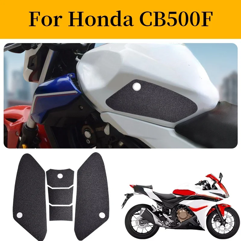 

1 Set for HONDA CB500F 2016-2021 Motorcycle Fuel Tank Non-Slip Pad Protector Decal Knee Tank Traction Fishbone Sticker Pads