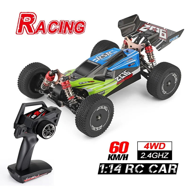 1/14 2.4G Racing RC Car 4WD High Speed Remote Control Vehicle 60km/h Oil pressure Shock Absorbers Kids Gift VS 12815 1631 FY03