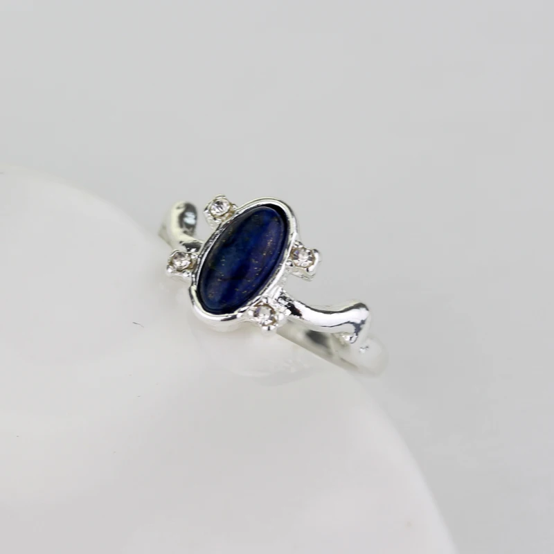 The Vampire Diaries Rings For Women Elena Gilbert Blue Stone Rings Movie Jewelry