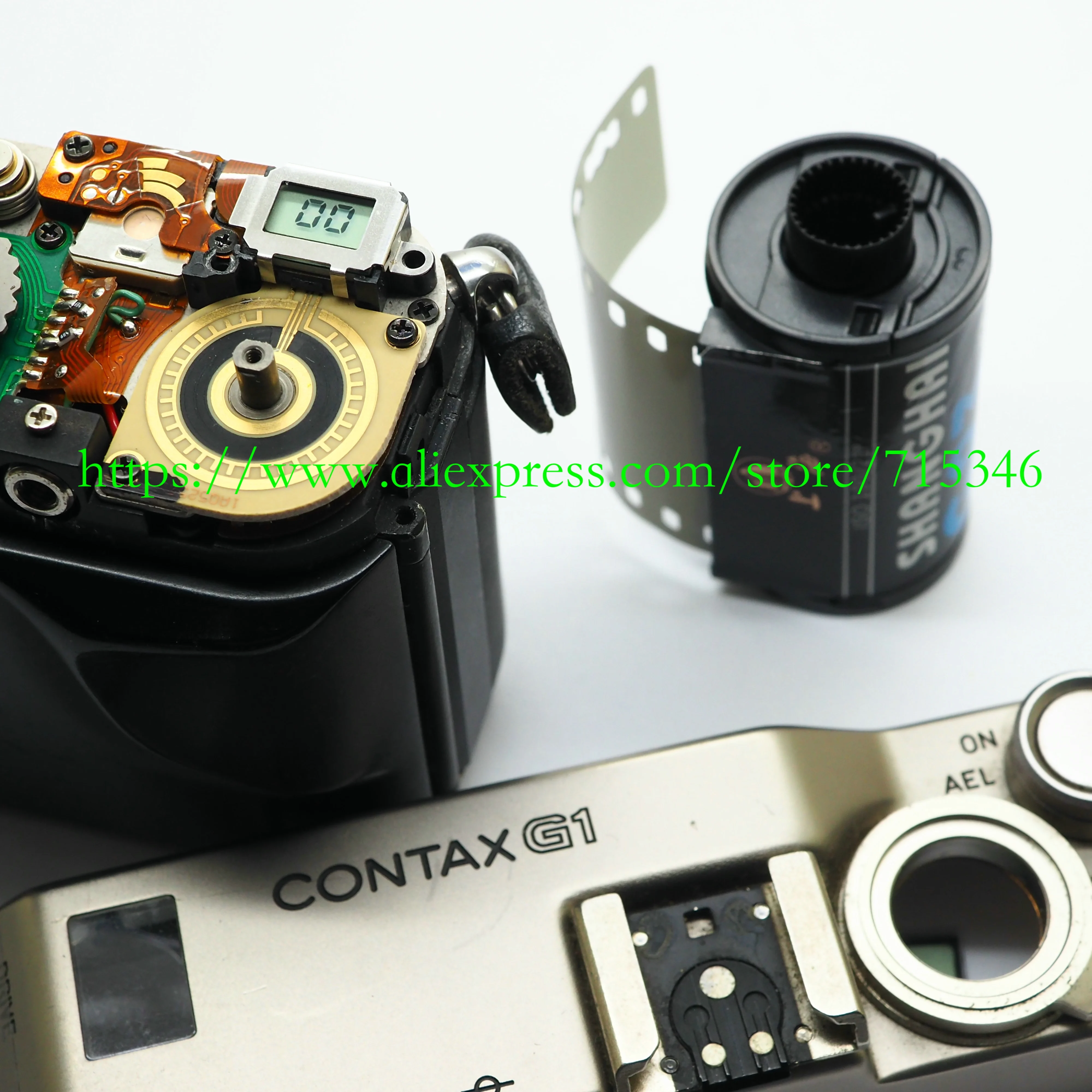 コンタックスg1g2フィルムカメラ修理部品用トップカバーカウンターlcd